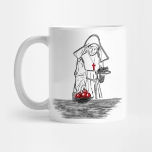 Medieval Priestess Drawing Mug